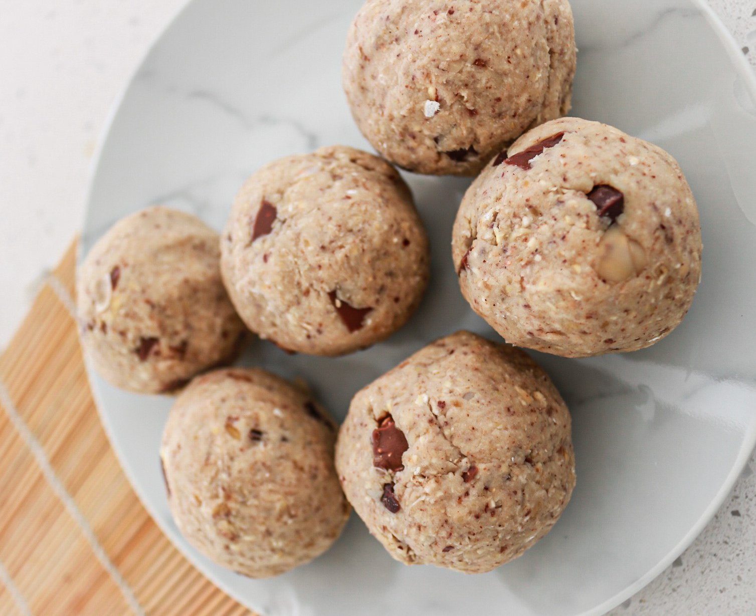 Cookie dough bliss balls | Nourish plant-based living