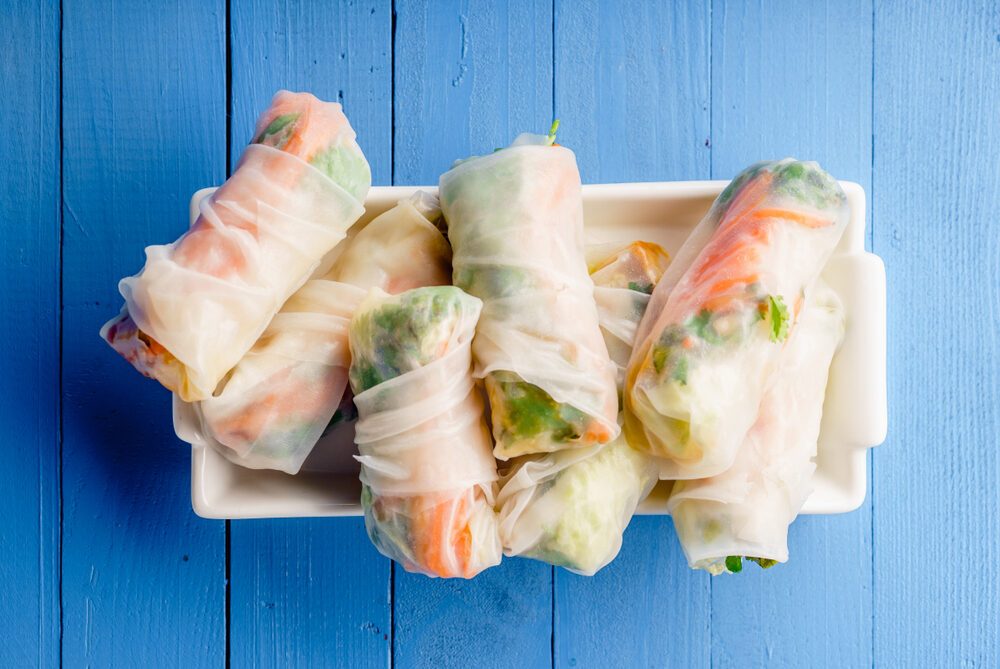 Tofu rainbow rice paper rolls | Nourish plant-based living