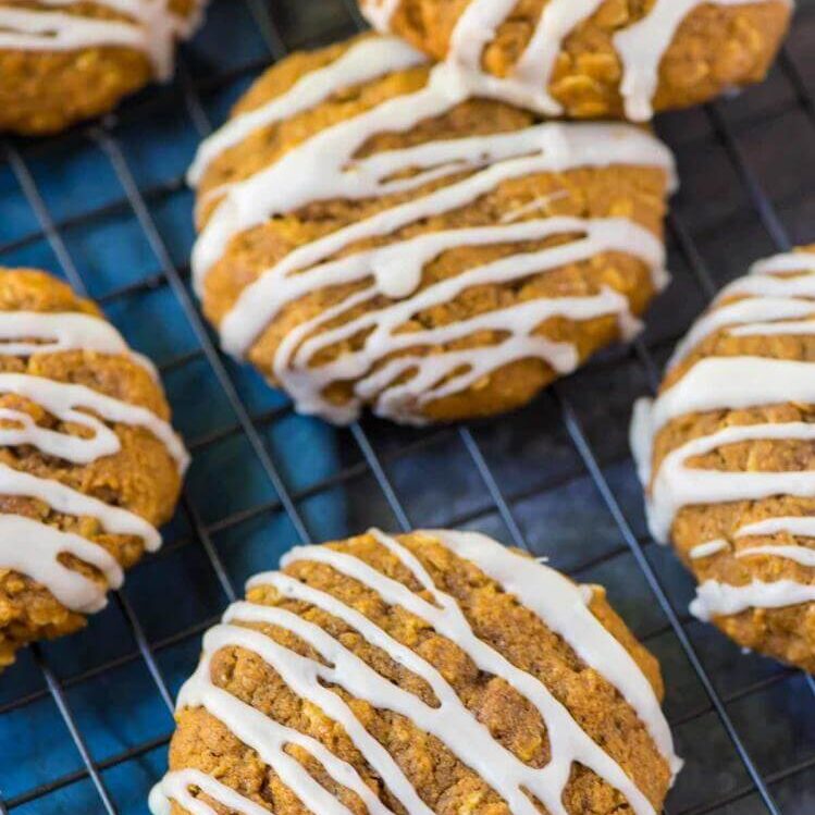 Healthy pumpkin oat biscuits