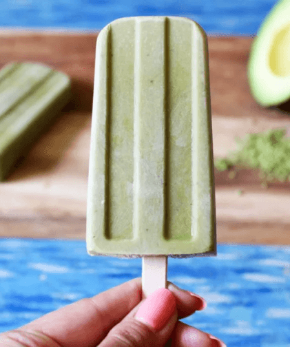 Apple avocado mint pops