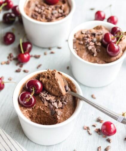 Dark Chocolate Aquafaba Mousse Nourish Plant Based Living