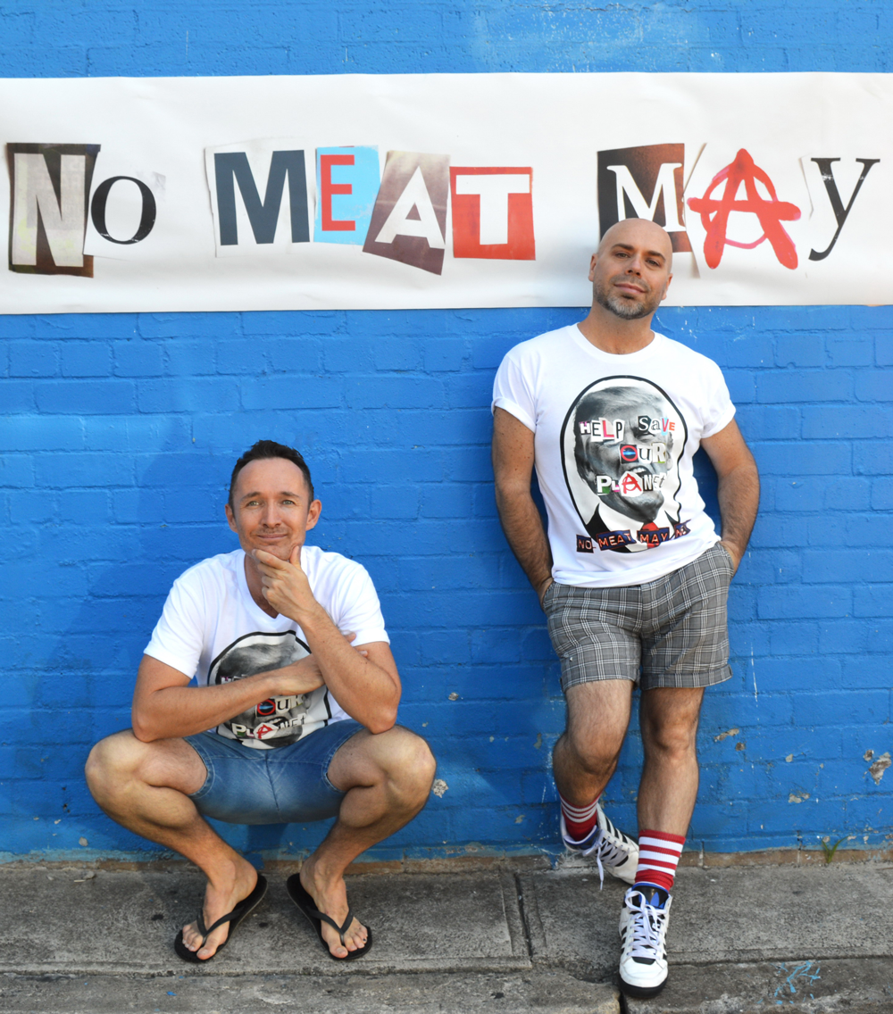 No Meat May founders Ryan Alexander and Guy James Whitworth.