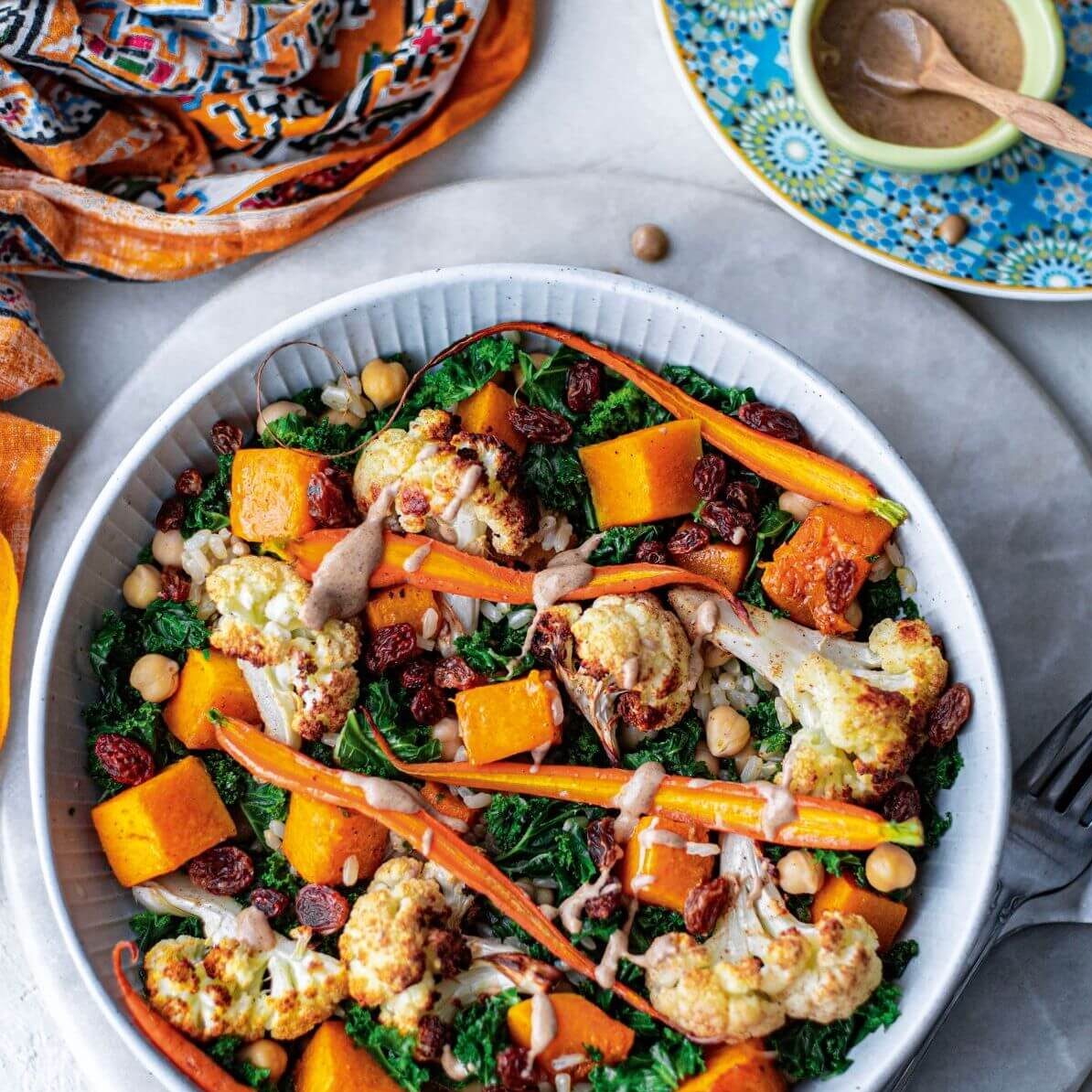 Moroccan-inspired cauliflower salad