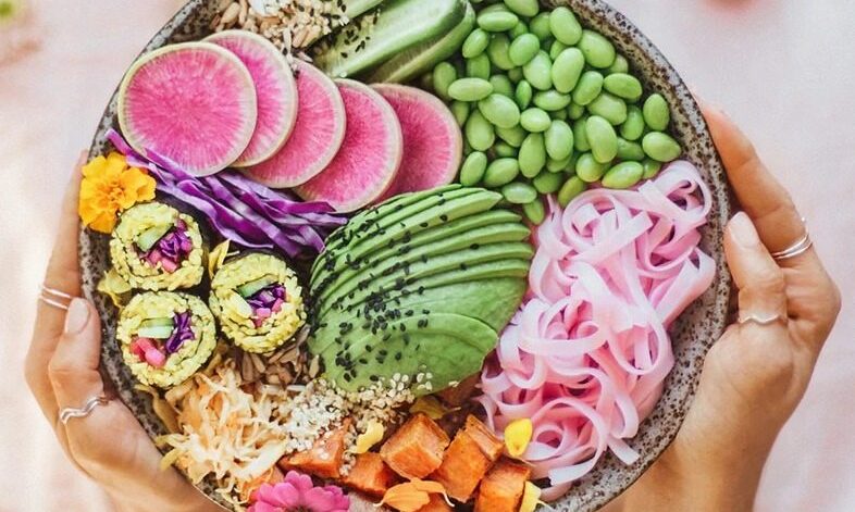 Pink noodle nourish bowl | Nourish plant-based living
