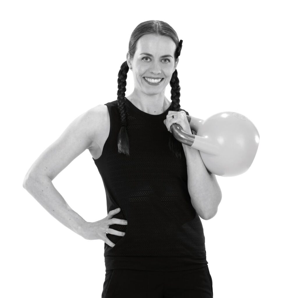 Karina Inkster with handweight
