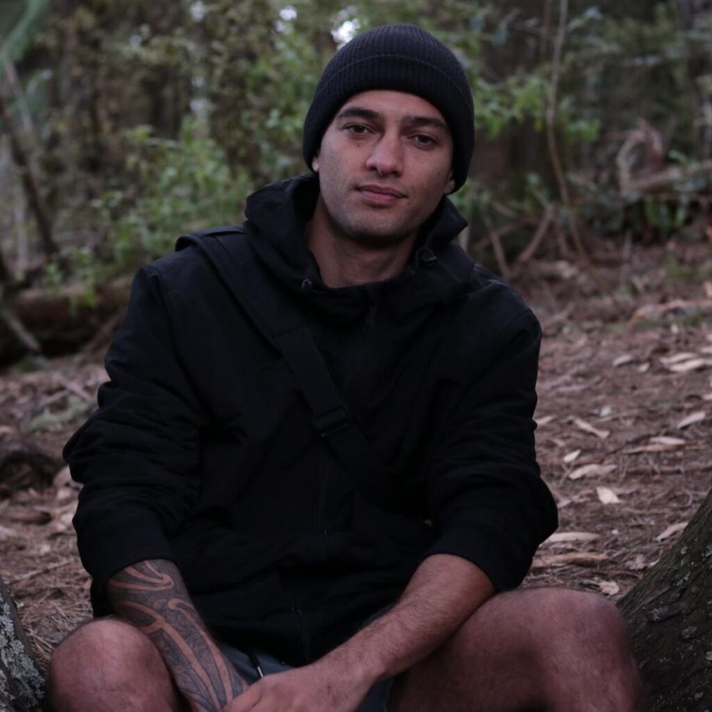 Chris Huriwai in forest
