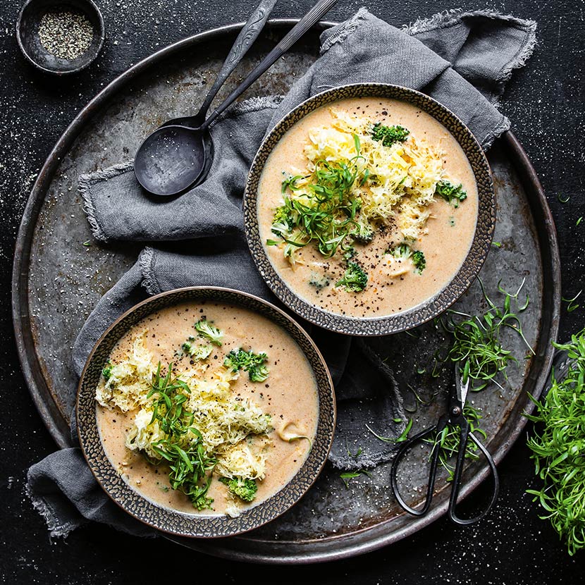 Cheezy broccoli soup