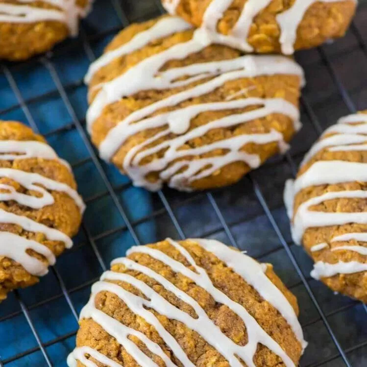 Healthy pumpkin oat biscuits