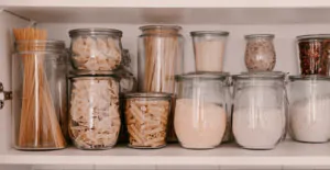 A selection of vegan pantry essentials