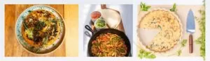 Dishes from the Kindness Kickstarter vegan meal plan