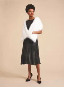 Helen Moore, Wedding Pocket Stole in whisper, from $216