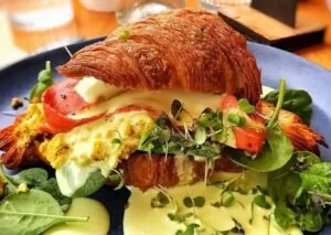 Vegan eggs benny Cafe Vie