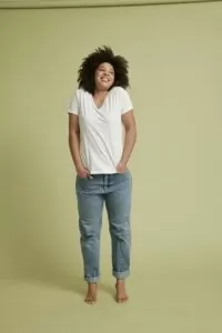 Citizen Wolf, The Short V in White, from $79
