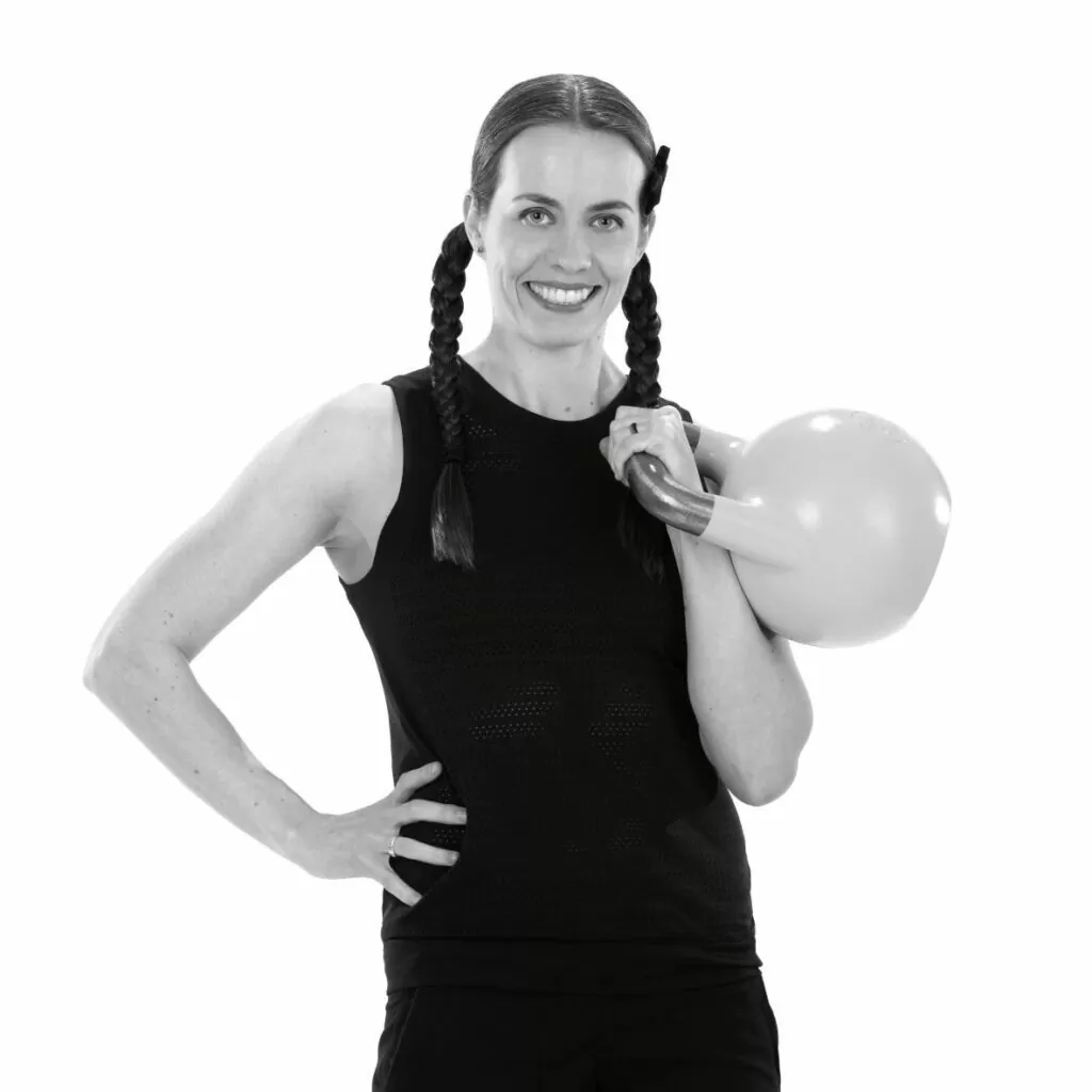Karina Inkster with handweight