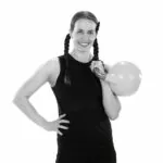 Karina Inkster with handweight