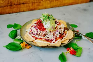 Nacho plate from Cafe Nurcha