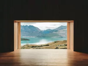 Mountain views at Aro Ha, Glenorchy, New Zealand