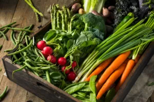 Spring veggie box