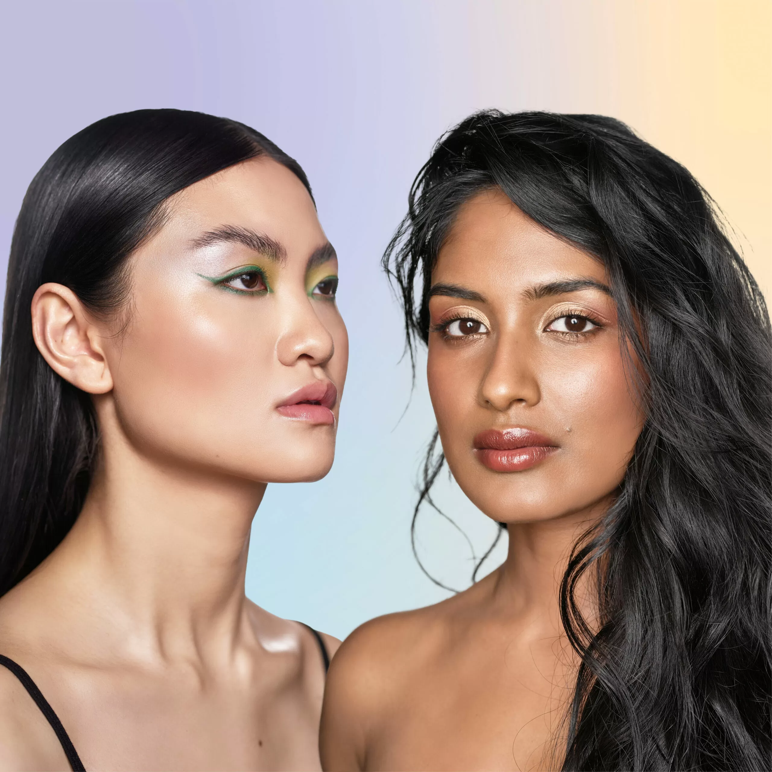 Models with vegan makeup look from Nourish issue 73