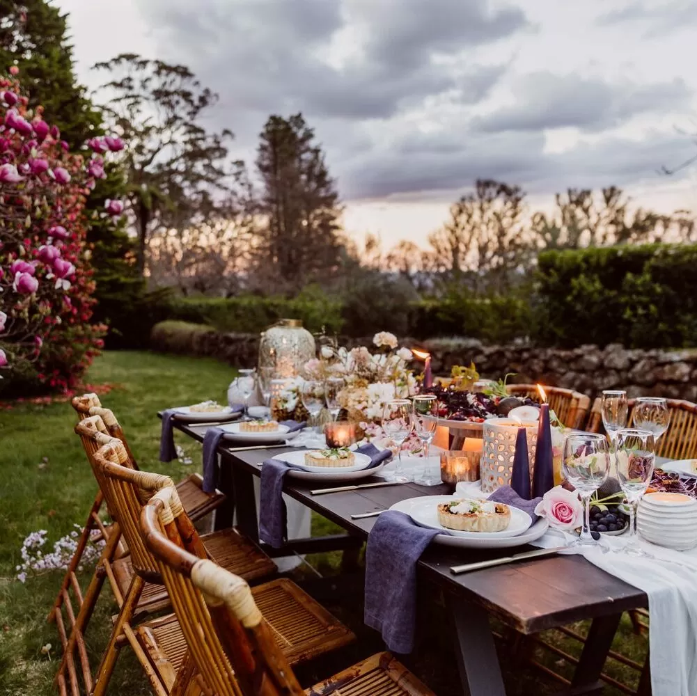 Stunning outdoor party table at Secret Creek