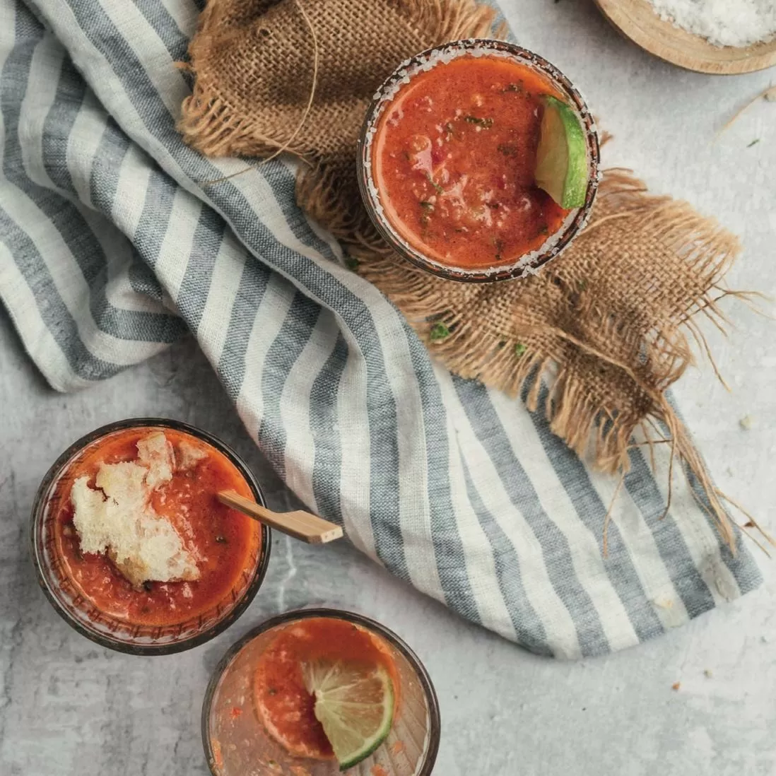 Watermelon and tomato gazpacho