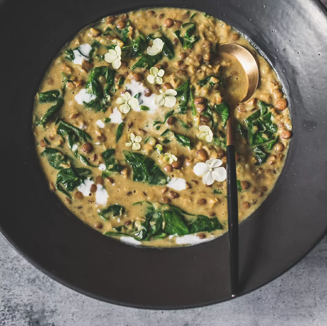 Chef Cynthia Louise's coconut lentil soup