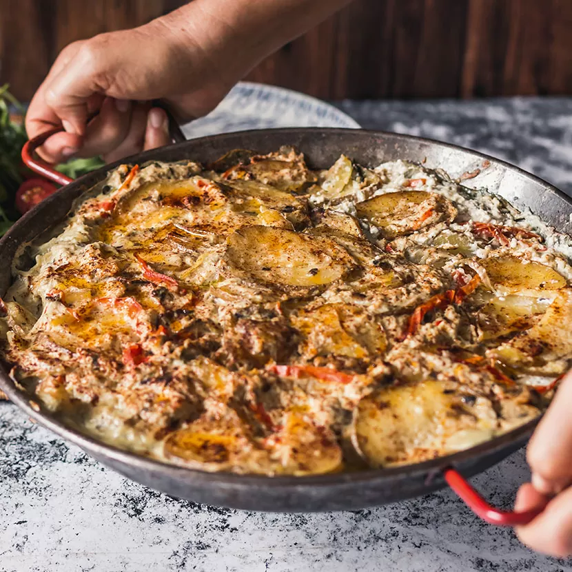 Vegan potato bake